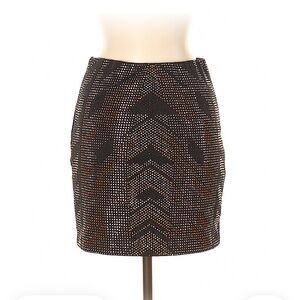 Romeo & Juliet Couture Black and Brown Mini Skirt